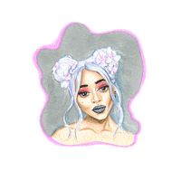 art__nikl girl девушка подмигнуть artnikl Sticker