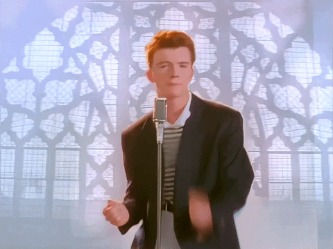 Never Gonna Give You Up Internet GIF