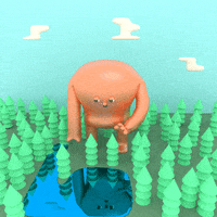 illustration 3d GIF by Julian Glander