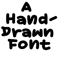 A Hand-Drawn Font Sticker by Mota Italic