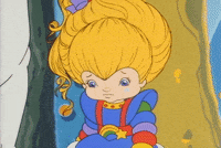 angry rainbow brite GIF