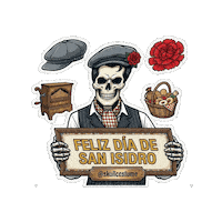 San Isidro Skull Sticker