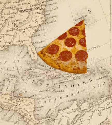bermuda triangle pizza GIF