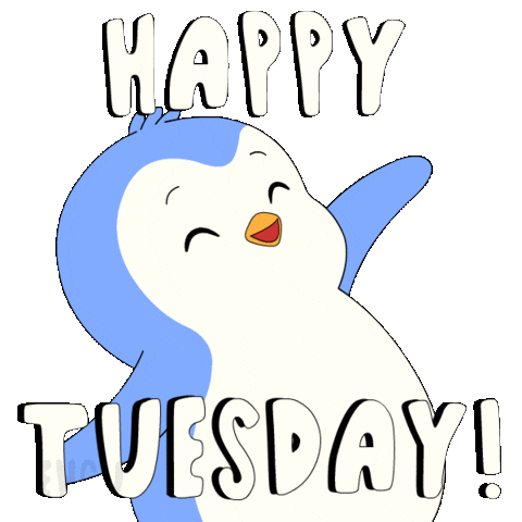 Tuesday Morning Penguin Sticker by Pudgy Penguins