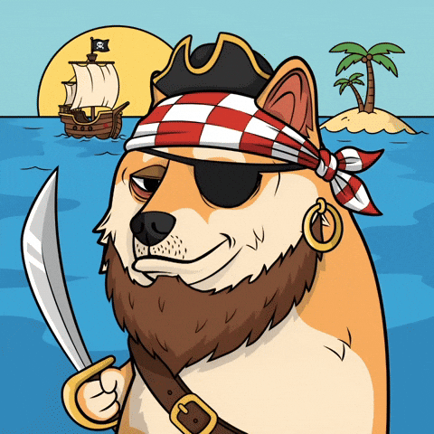 Shiba Inu Ocean GIF by Doge Pound