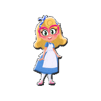 Happy Alice In Wonderland Sticker by Cool School