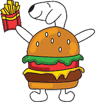 Hungry French Fries Sticker