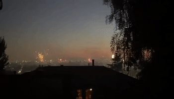 Fourth of July Fireworks Light up Sky in Oakland