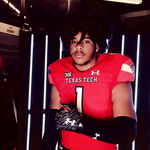 Harvey Dyson GIF by Texas Tech Football