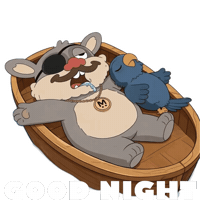 Tired Good Night Sticker