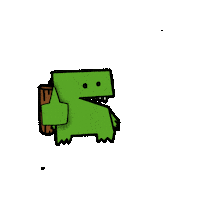 troncodrilo_ dedo del medio troncodrilo peseta troncodilo Sticker