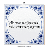 Winter Spreuk Sticker by Tegelspreuken.nl