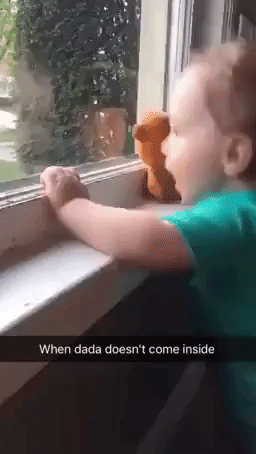 Baby's Disappointment When Daddy Doesn't Come Home
