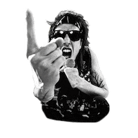 Rock Simmering Sticker by Marco Pogo