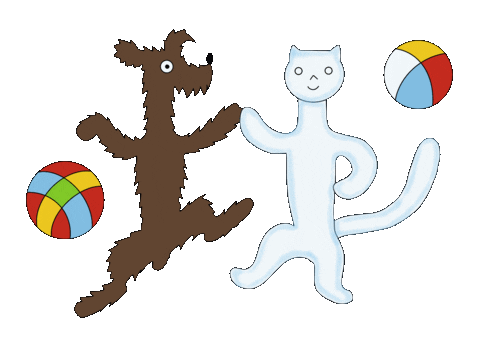 Cat Dog Sticker