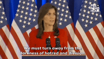 "We must turn away from the darkness of hatred..."