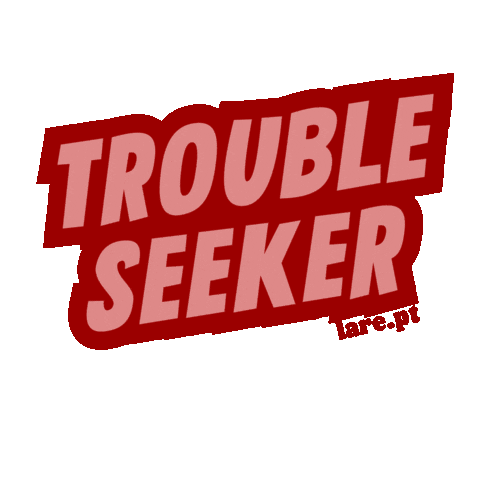 Trouble Lare Sticker by LaréLisboa