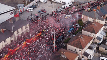 Wrexham AFC Supporters Fill Streets to Celebrate 