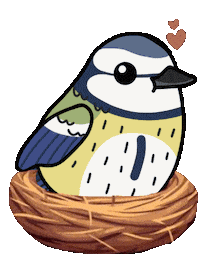 Bird Vogel Sticker by mahoniemoni