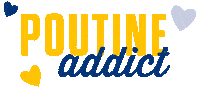 poutine addict Sticker by Maison de la Poutine
