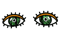 aboveaileen eyes code Sticker