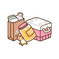 Road Trip Eating Sticker by Pusheen