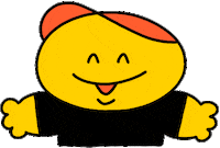 Happy Character Sticker