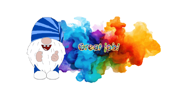 Gnome Words Of Encouragement Sticker