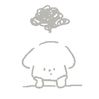 Sad Dog Sticker