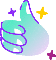 Thumb Dash Sticker by singteldash