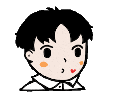 Heart Love Sticker by Rhiannon Kate