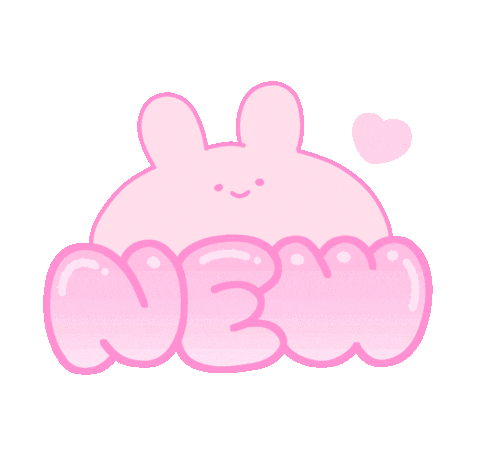 Heart Bunny Sticker