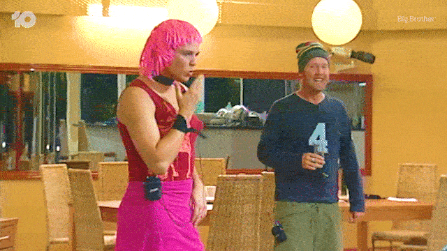 Costume Kiss GIF by Big Brother Australia