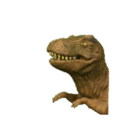3D Dinosaur Sticker by Red Herring Games