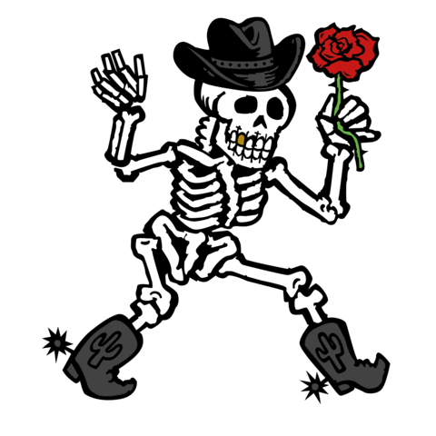 Dance Rose Sticker by Taylor Reeve
