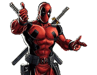 deadpool thumbs up Sticker by Leroy Patterson
