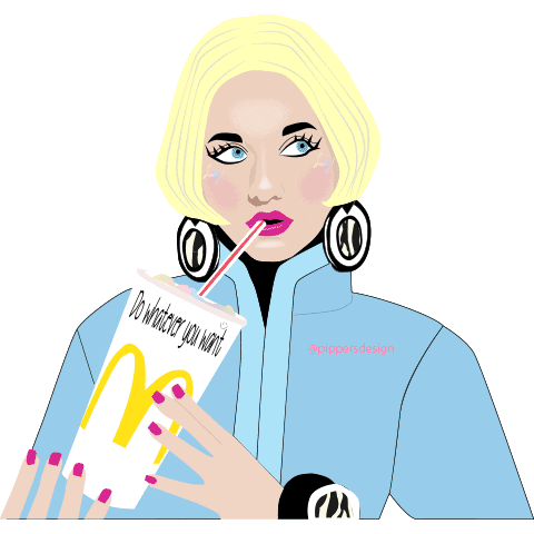 PippersDesign giphyupload girl please ojos Sticker