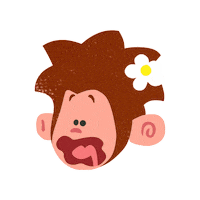 thisisteeandmo kids monkey toddler mum Sticker