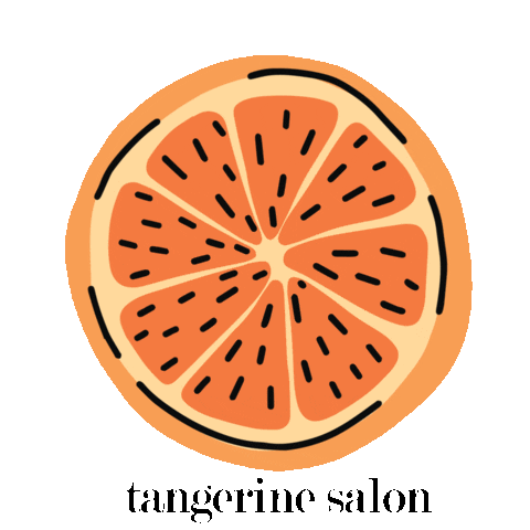 tangerinesalon giphyupload citrus tangerine tangerinesalon Sticker