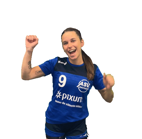 Handball Happy Dance Sticker by asvdachauhandball