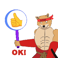 Katanainu ok katana inu katanainu Sticker