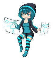 Lunime anime girl games life Sticker