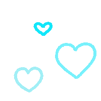 Sky Blue Heart Sticker