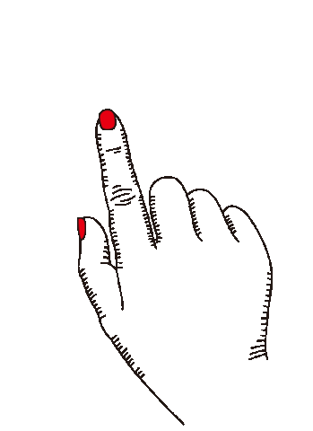 Hand Click Sticker