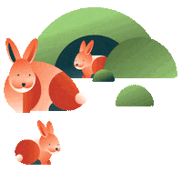 Rabbit Hopping Sticker by Foundry BC