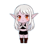 Dark Elf Chibi Sticker