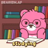 Studying Teddy Bear GIF by BEARISH