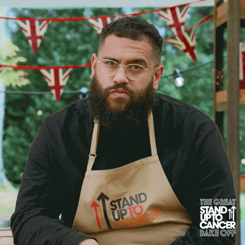 React Celebrate GIF by The Great British Bake Off