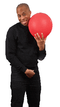 Playing Red Balloon Sticker by Bernardson