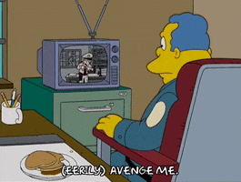 avenge black and white GIF